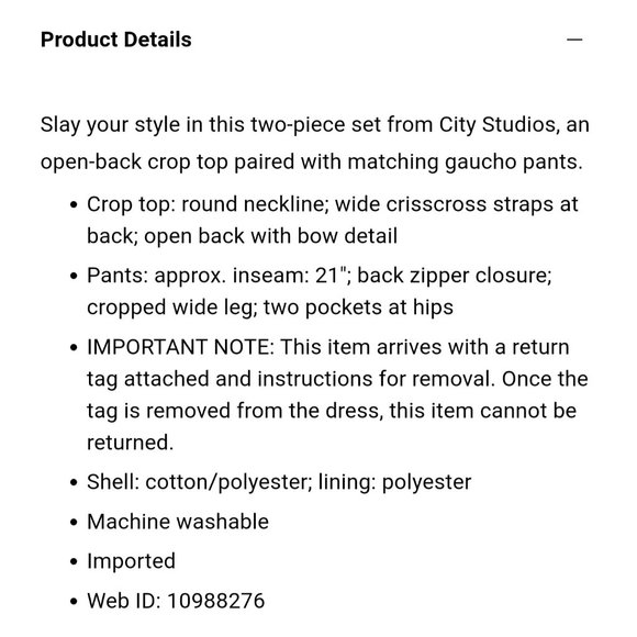 City Studio Juniors 2-Pc. Crop Top & Gaucho Pants Set - Picture 5 of 11